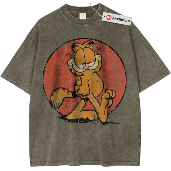 The Garfield Movie Shirt, Animated Shirt, Vintage Tee - Army Green, XL