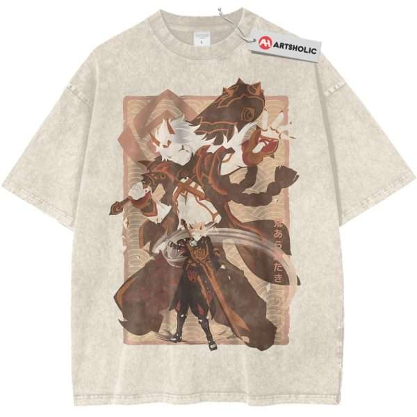 Ataraki Itto Shirt, Genshin Impact Shirt, Game Shirt, Vintage T-Shirt