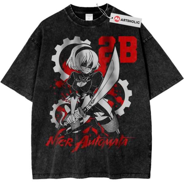 2B Shirt, NieR:Automata Shirt, Game Shirt, Vintage Tee