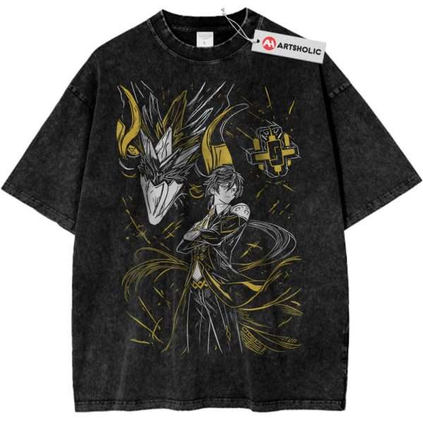 Zhongli Shirt, Genshin Impact Shirt, Game Shirt, Vintage Tee