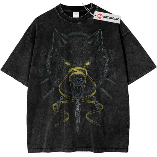 Fenrir Wolf Shirt, Mythical Norse Shirt, Vintage T-Shirt