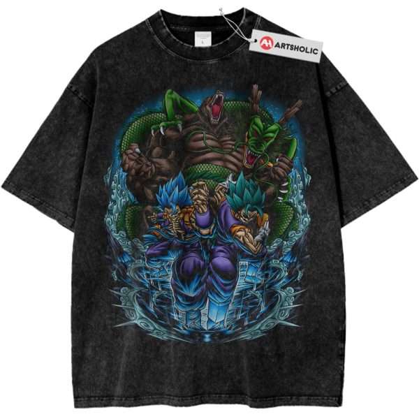 Skull Vegito vs Gogeta Shirt, Shenron Shirt, Dragon Ball Shirt, Anime Shirt, Vintage Tee