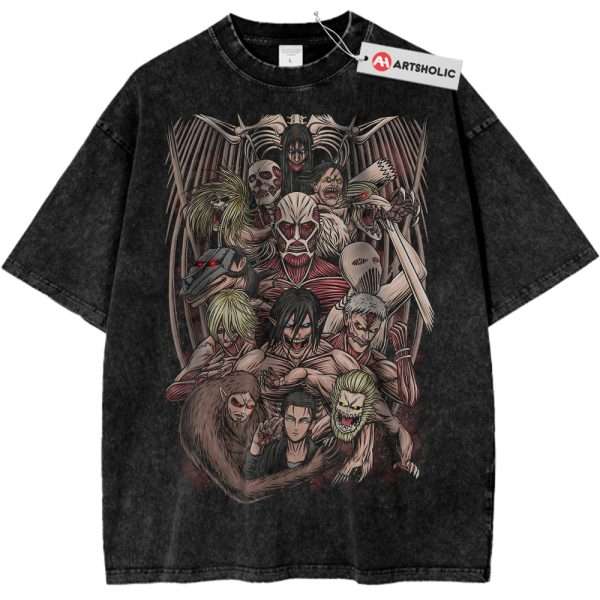 Eren Yeager Shirt, Attack On Titan Shirt, AOT Shirt, Anime Shirt, Vintage Tee