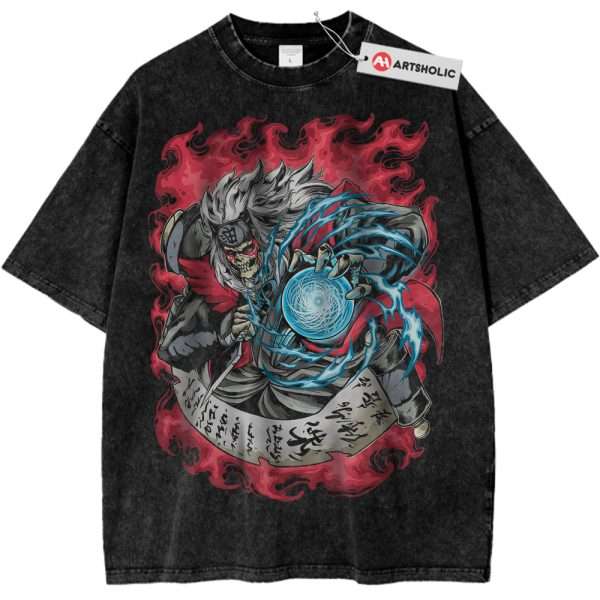 Skull Jiraiya Shirt, Naruto Shirt, Anime Shirt, Vintage Tee