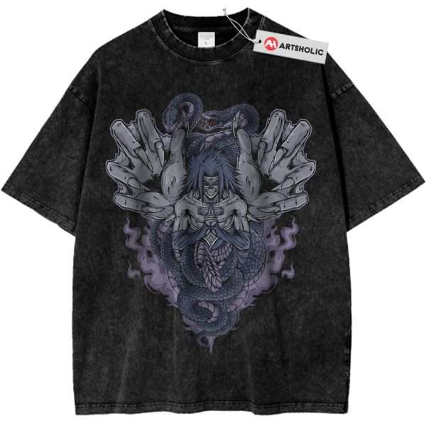Skull Sasuke Uchiha Shirt, Naruto Shirt, Anime Shirt, Vintage T-Shirt