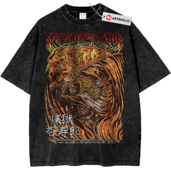 Kyojuro Rengoku Shirt, Demon Slayer Shirt, Anime Shirt, Vintage T-Shirt