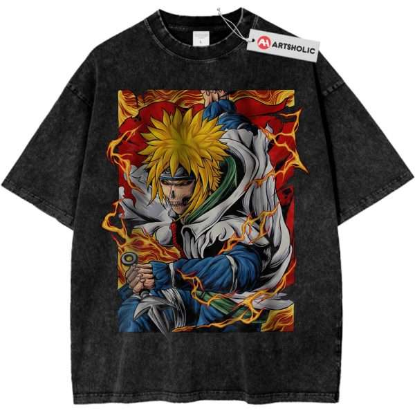 Skull Minato Namikaze Shirt, Naruto Shirt, Anime Shirt, Vintage T-Shirt