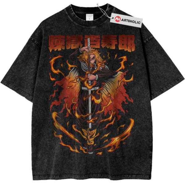 Kyojuro Rengoku Shirt, Demon Slayer Shirt, Anime Shirt, Vintage Tee
