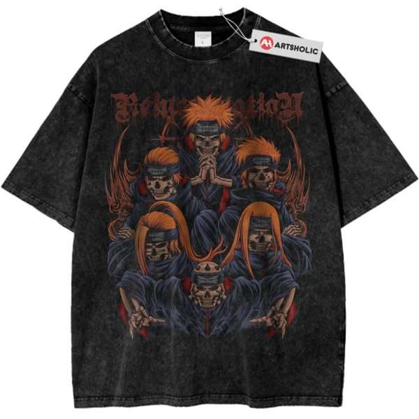Skull Pain - Nagato Uzumaki Shirt, Naruto Shirt, Anime Shirt, Vintage T-Shirt