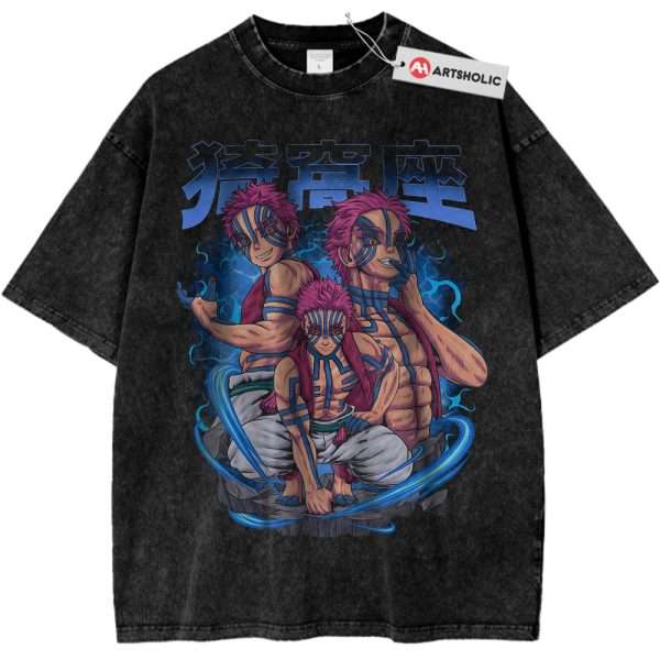 Akaza Shirt, Demon Slayer Shirt, Anime Shirt, Vintage T-Shirt