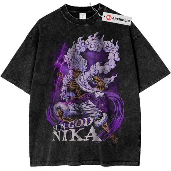 Sun God Nika - Monkey D Luffy Shirt, One Piece Shirt, Anime Shirt, Vintage T-Shirt