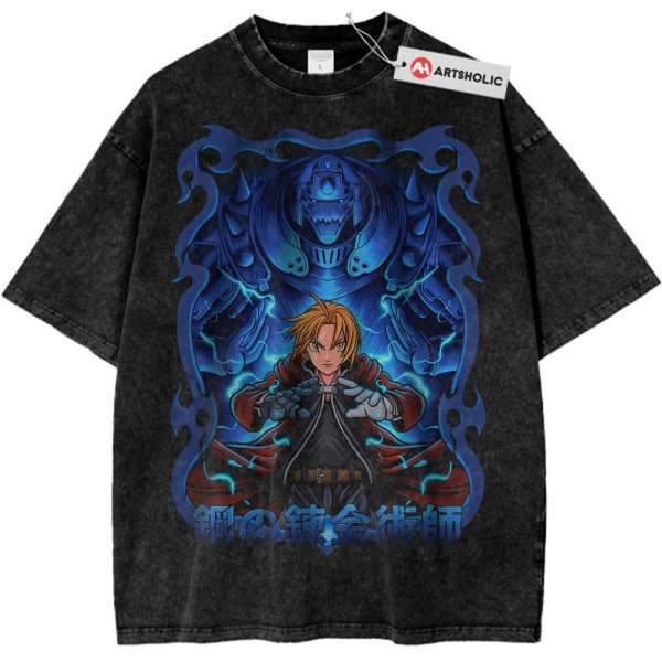 Alphonse vs Edward Elric Shirt, Fullmetal Alchemist Shirt, Anime Shirt, Vintage T-Shirt