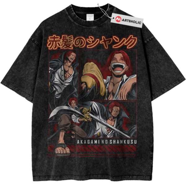 Shanks Shirt, One Piece Shirt, Anime Shirt, Vintage Tee