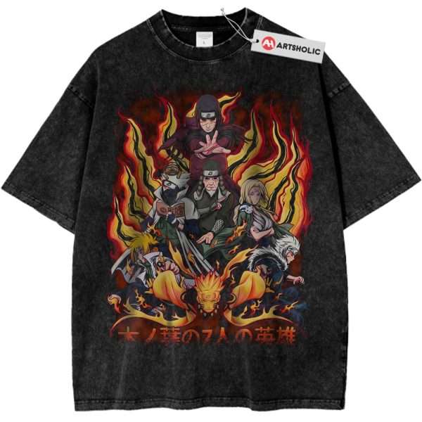 Team Hokage Shirt, Naruto Shirt, Anime Shirt, Vintage T-Shirt