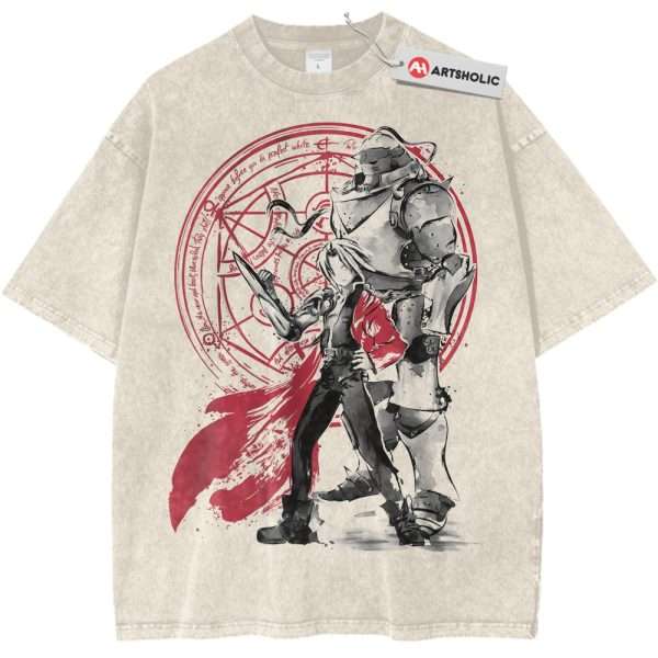 Alphonse vs Edward Elric Shirt, Fullmetal Alchemist Shirt, Anime Shirt, Vintage T-Shirt