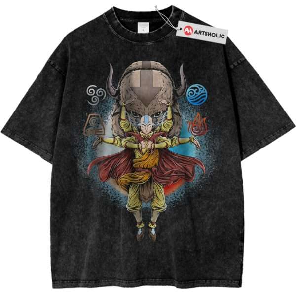 Aang and Appa Shirt, Avatar The Last Airbender Shirt, Animated Shirt, Vintage Tee