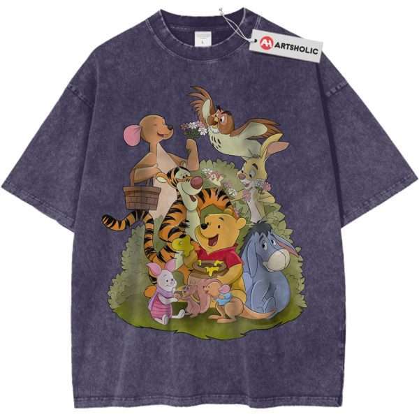 Winnie the Pooh Shirt, Animated Shirt, Vintage T-Shirt - Purple Haze, 2XL