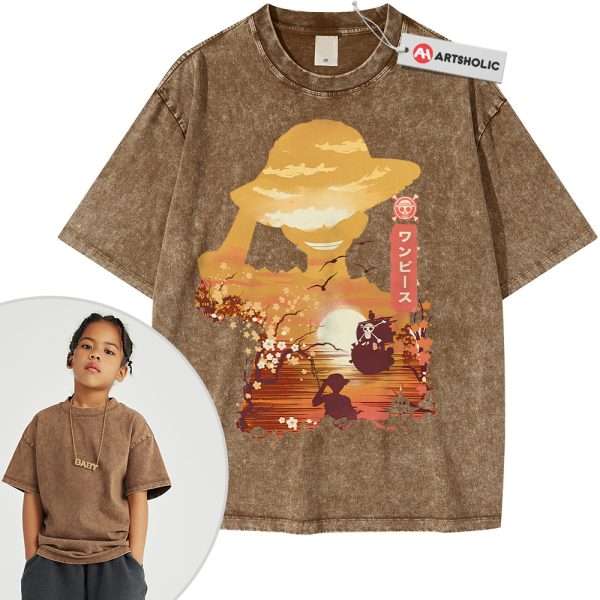 Monkey D Luffy Shirt For Kids, One Piece Shirt For Kids, Anime Shirt For Kids, Vintage Tee For Kids