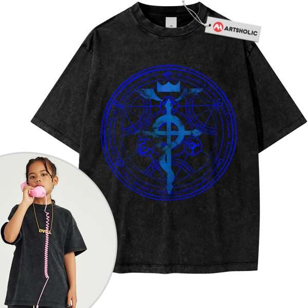 Fullmetal Alchemist Tee For Kids, Anime Tee For Kids, Vintage Tee For Kids