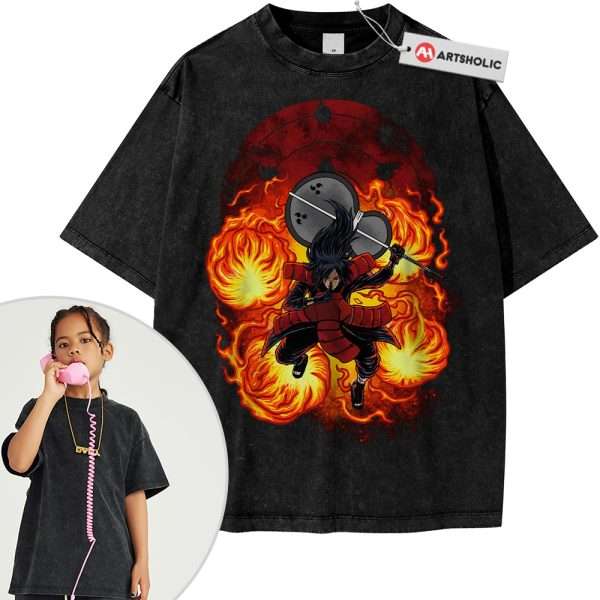 Madara Uchiha Tee For Kids, Naruto Tee For Kids, Anime Tee For Kids, Vintage Tee For Kids