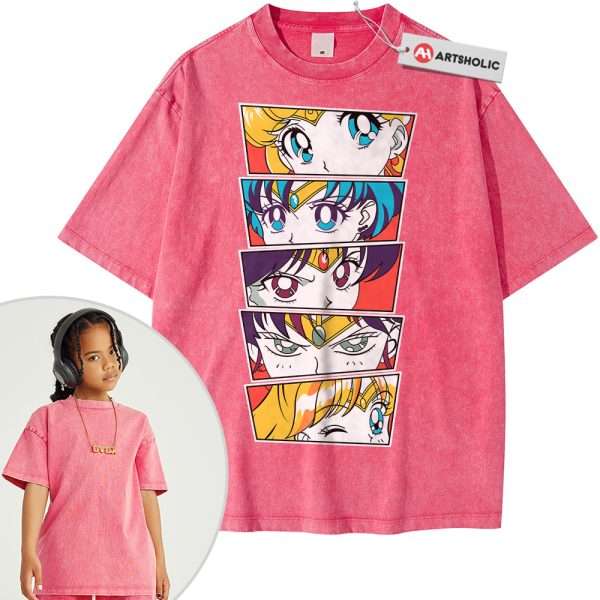 Sailor Moon Shirt For Kids, Anime Shirt For Kids, Vintage T-Shirt For Kids - Cherry, L