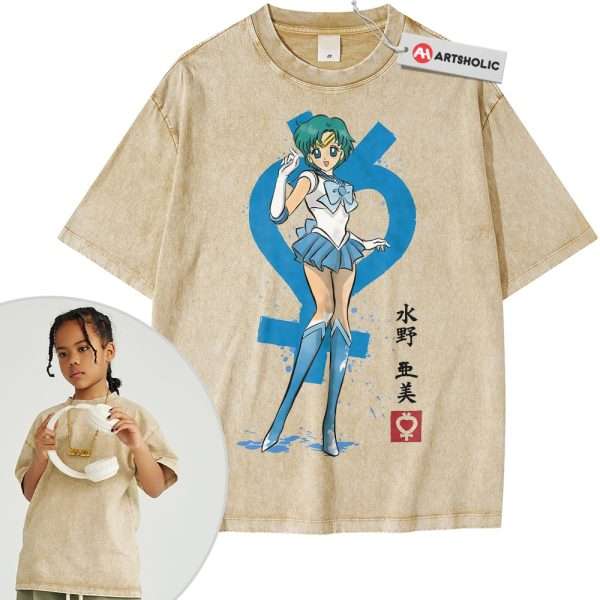 Sailor Mercury Shirt For Kids, Sailor Moon Shirt For Kids, Anime Shirt For Kids,Vintage Tee For Kids