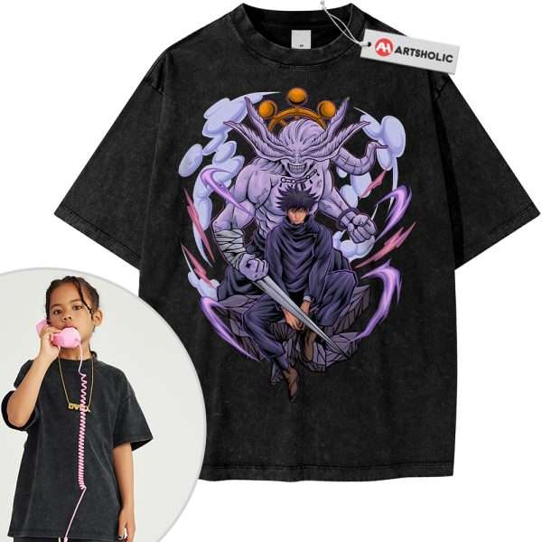 Megumi Fushiguro Shirt For Kids, Jujutsu Kaisen Shirt For Kids, Anime Shirt For Kids, Vintage T-Shirt For Kids