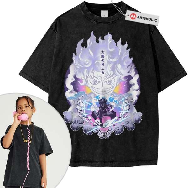 Monkey D Luffy Shirt For Kids, One Piece Shirt For Kids, Anime Shirt For Kids, Vintage Tee For Kids