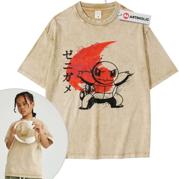 Squirtle Shirt For Kids, Pokemon Shirt For Kids, PKM Shirt For Kids, Anime Shirt For Kids, Vintage Tee For Kids