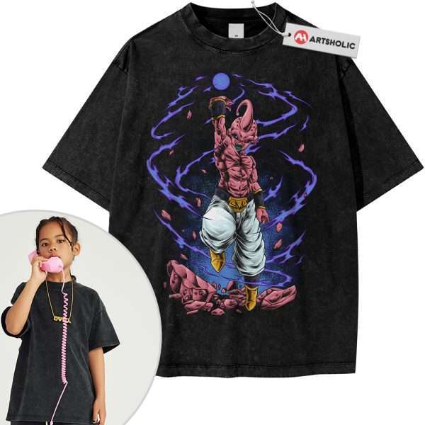 Majin Buu Shirt For Kids, Shirt For Kids, Dragon Ball Z Shirt For Kids, DBZ Shirt For Kids, Anime Shirt For Kids, Vintage Tee For Kids