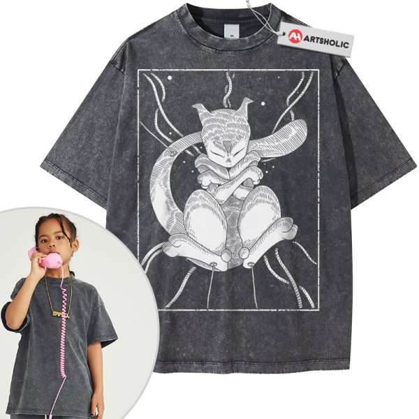 Mewtwo Shirt For Kids, Pokemon Shirt For Kids, PKM Shirt For Kids, Anime Shirt For Kids, Vintage Tee For Kids