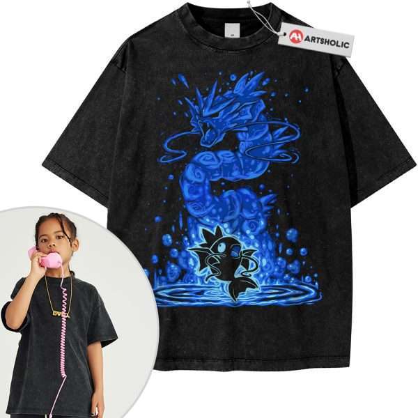 Magikarp Shirt For Kids, Gyarados Shirt For Kids, Pokemon Shirt For Kids, PKM Shirt For Kids, Anime Shirt For Kids, Vintage Tee For Kids