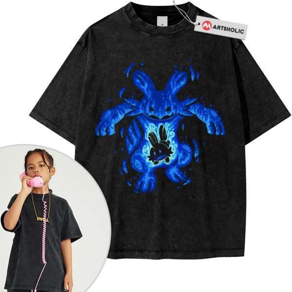 Mudkip Shirt For Kids, Marshtomp Shirt For Kids, Pokemon Shirt For Kids, PKM Shirt For Kids, Anime Shirt For Kids, Vintage Tee For Kids