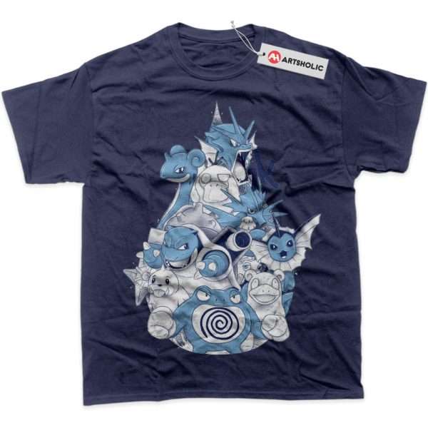 Water Class Pokemon Shirt, PKM Shirt, Anime Shirt, Graphic T-Shirt