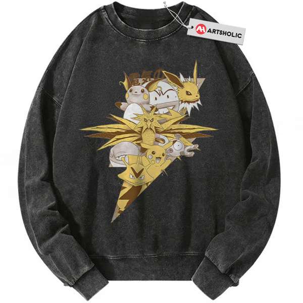 Electric Class Pokemon Sweatshirt, PKM Sweatshirt, Anime Sweatshirt, Vintage Sweatshirt