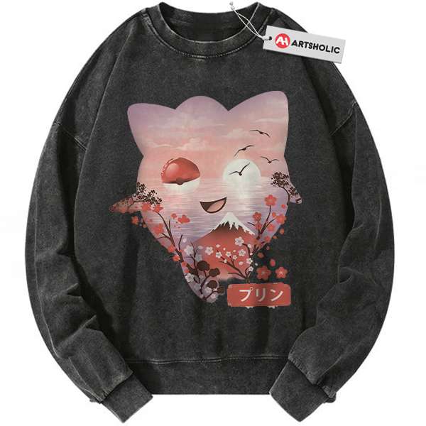 Jigglypuff Sweatshirt, Pokemon Sweatshirt, PKM Sweatshirt, Anime Sweatshirt, Vintage Sweatshirt