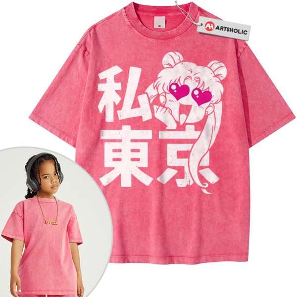 Usagi Tsukino Shirt For Kids, Sailor Moon Shirt For Kids, Anime Shirt For Kids, Vintage Tee For Kids