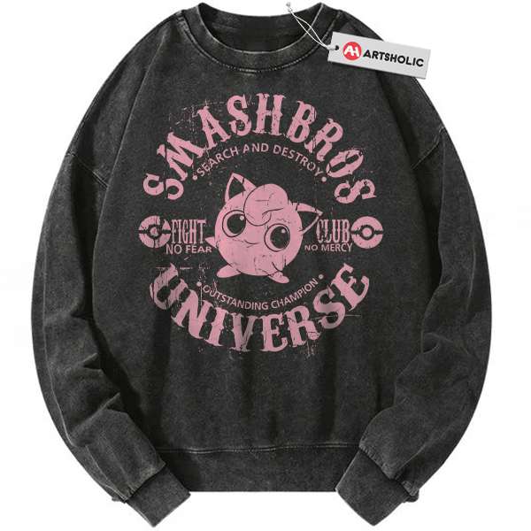 Jigglypuff Sweatshirt, Pokemon Sweatshirt, PKM Sweatshirt, Anime Sweatshirt, Vintage Sweatshirt