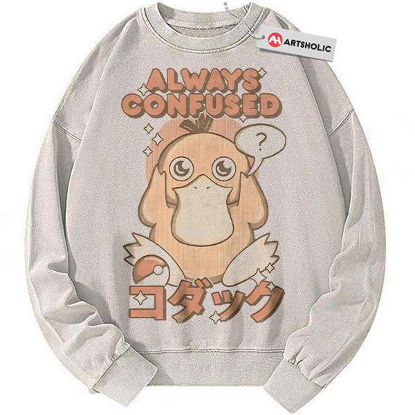 Psyduck Sweatshirt, Pokemon Sweatshirt, PKM Sweatshirt, Anime Sweatshirt, Vintage Sweatshirt