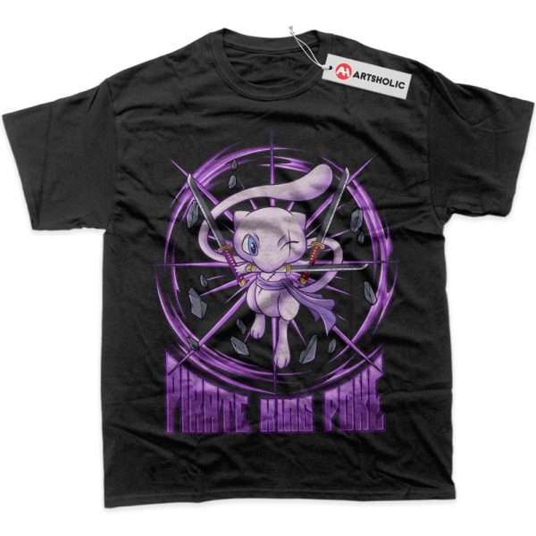 Mew x Zoro Shirt, Pokemon Shirt, Anime Shirt, Graphic T-Shirt