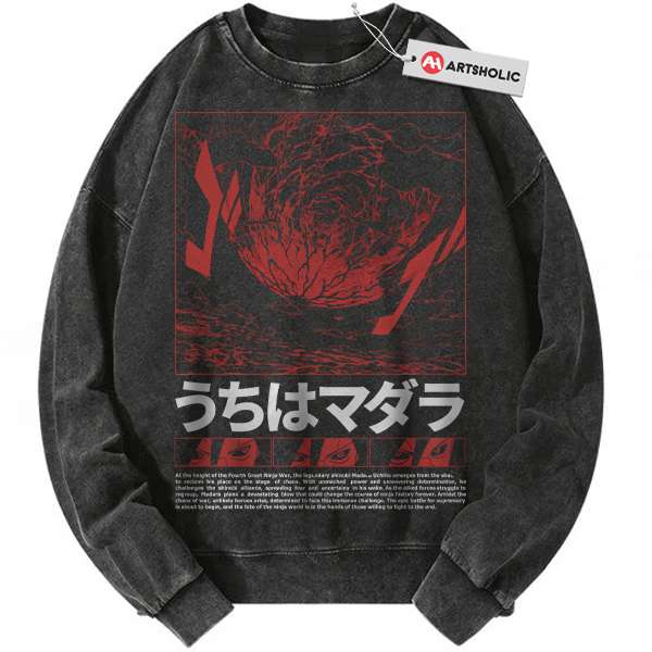 Madara Uchiha Sweatshirt, Naruto Sweatshirt, Anime Sweatshirt, Vintage Sweatshirt