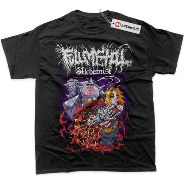 Edward vs Alphonse Elric Shirt, Fullmetal Alchemist Shirt, Anime Shirt, Graphic T-Shirt