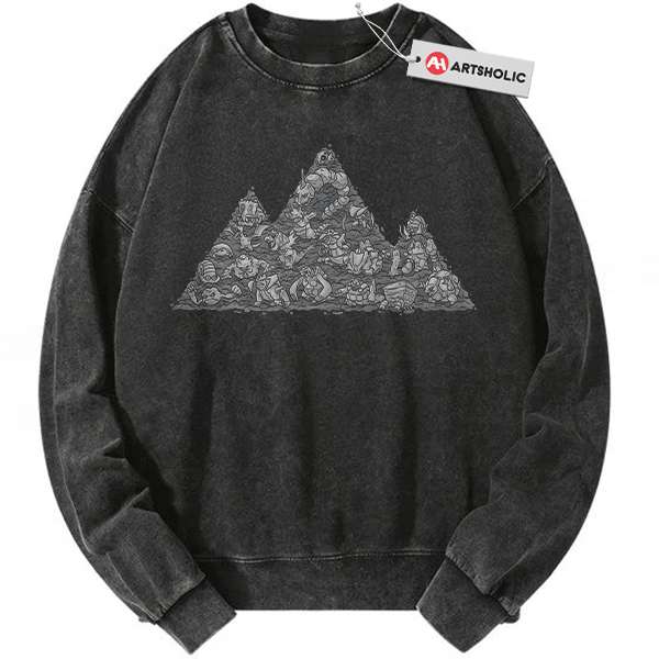 Rock-Type Pokemon Sweatshirt, PKM Sweatshirt, Anime Sweatshirt, Vintage Sweatshirt