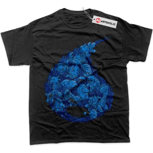 Water-Type Pokemon Shirt, PKM Shirt, Anime Shirt, Graphic T-Shirt
