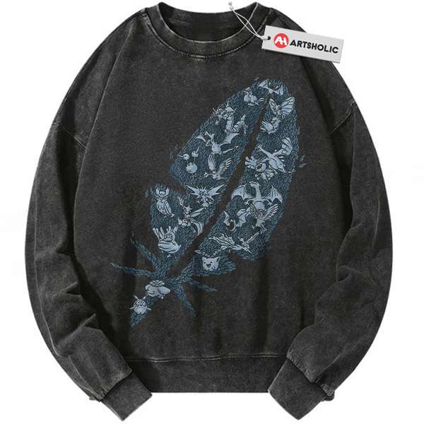 Flying-Type Pokemon Sweatshirt, PKM Sweatshirt, Anime Sweatshirt, Vintage Sweatshirt