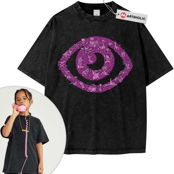 Psychic-Type Pokemon Shirt For Kids, PKM Shirt For Kids, Anime Shirt For Kids, Vintage Tee For Kids