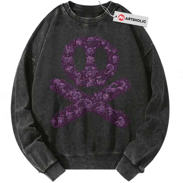 Poison-Type Pokemon Sweatshirt, PKM Sweatshirt, Anime Sweatshirt, Vintage Sweatshirt