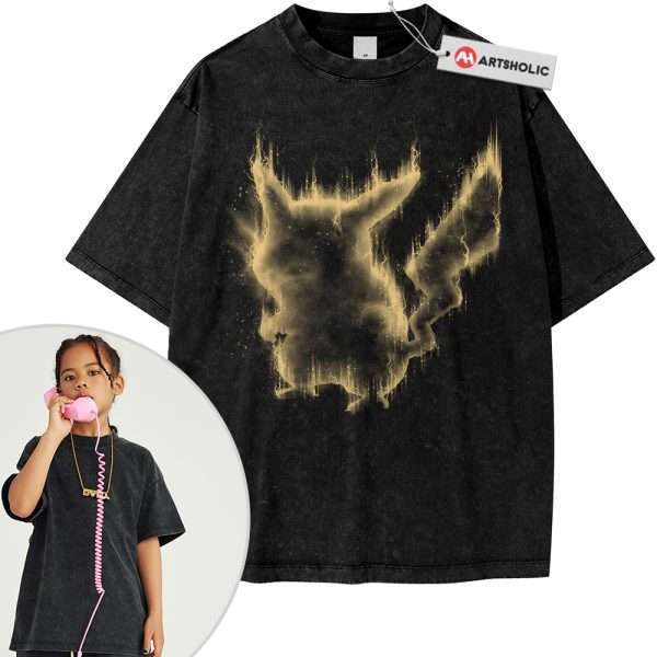 Pikachu Shirt For Kids, Pokemon Shirt For Kids, PKM Shirt For Kids, Anime Shirt For Kids, Vintage Tee For Kids