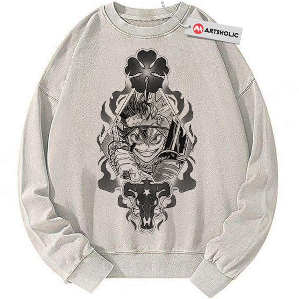 Asta Sweatshirt, Black Clover Sweatshirt, Anime Sweatshirt, Vintage Sweatshirt