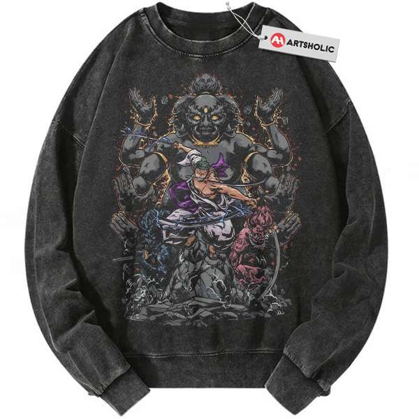 Roronoa Zoro Sweatshirt, One Piece Sweatshirt, Anime Sweatshirt, Vintage Sweatshirt